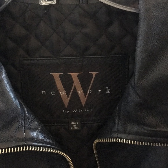 FINAL MARKDOWN LADIES winlit leather jacket small - Picture 3 of 5